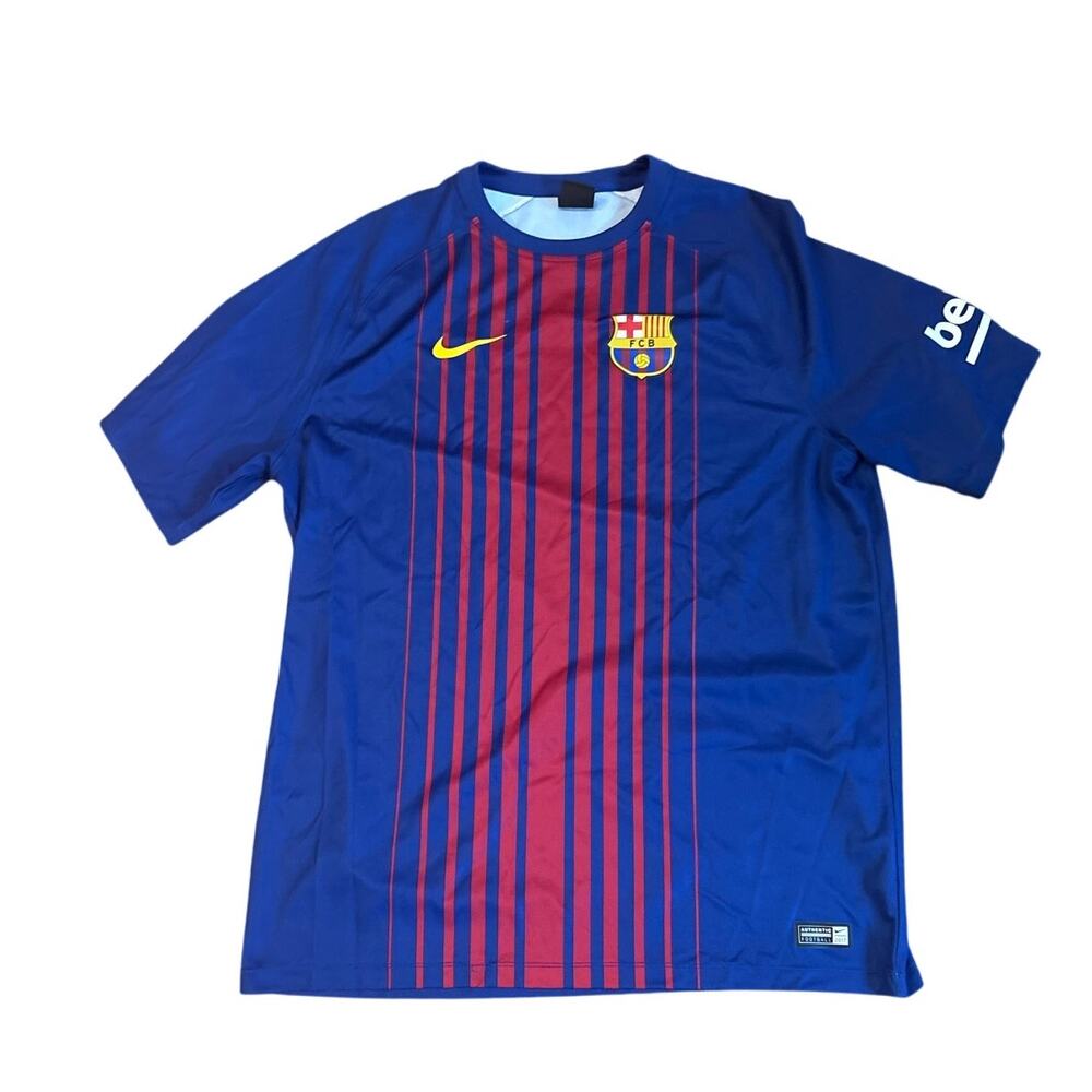 Nike FC Barcelona Home Jersey XL Blue Red‎ Dri-Fit Soccer Football Shirt GUC